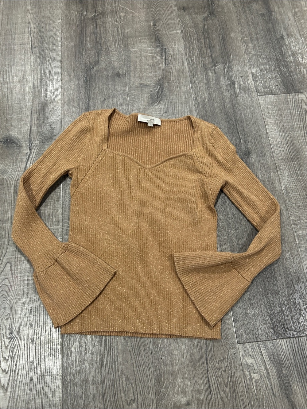 Loft shimmer camel